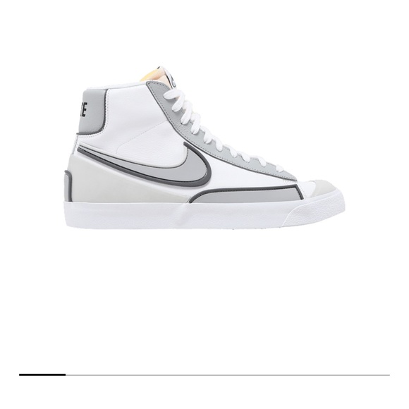 Mens size 11 blazer mid infinite white and gray - Picture 2 of 2